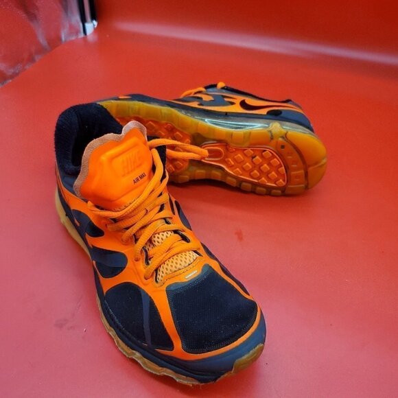 Nike Air Max 2012 GS Anthracite Black Orange Sneaker (7Y) Men 7 Shoes - Picture 5 of 7